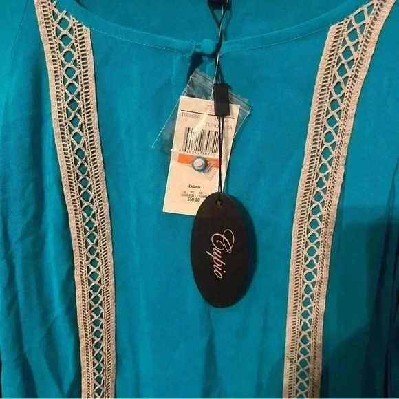 Cupio Turquoise Light weight Blouse - Picture 5 of 9